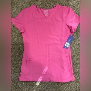 Womens heartsoul pink scrub top
